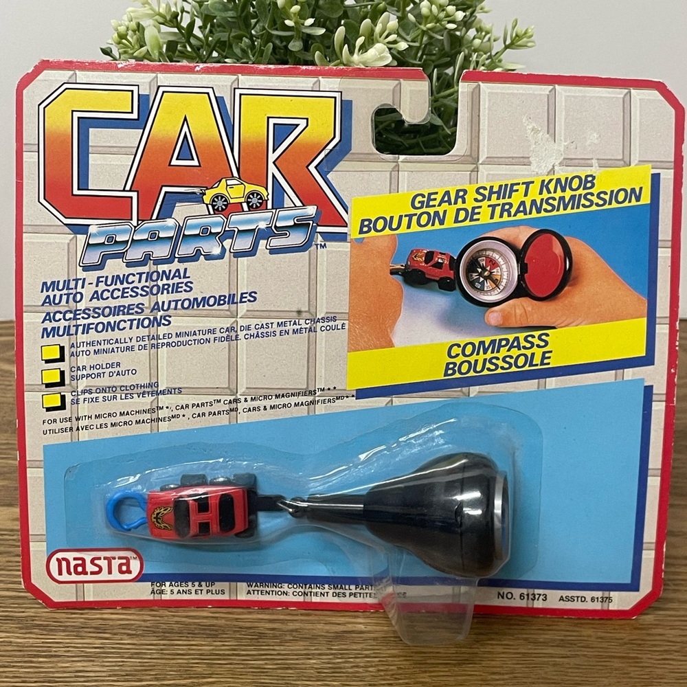 Nasta 1988 Keychain with Gear Shift Knob and Compass